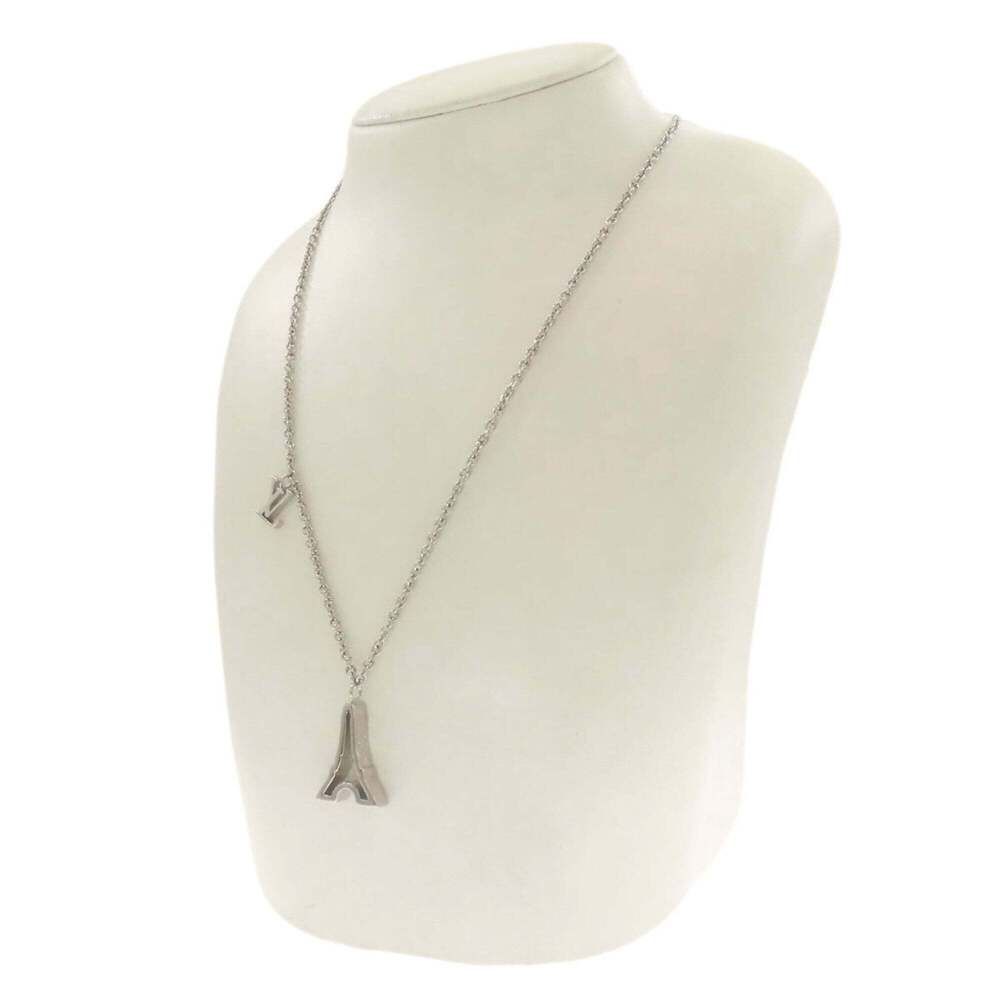 LOUIS VUITTON Silver Necklace - Picture 5 of 7